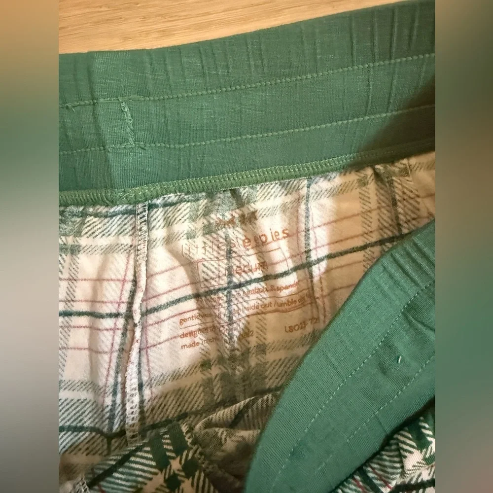Little Sleepies‎ Mens Holiday Christmas Plaid Pajama Set Medium